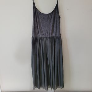 Xhilaration, Gray, Cotton top and tulle-like skirt (attached), size small